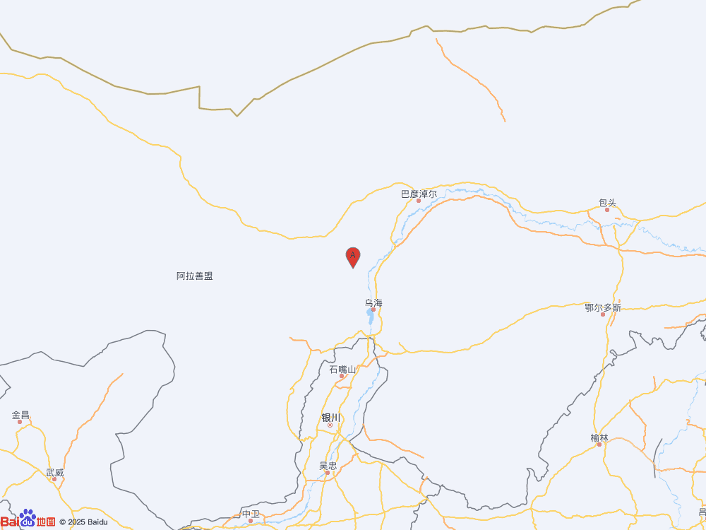 内蒙古阿拉善盟阿拉善左旗发生3.6级地震