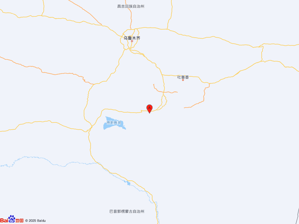 新疆吐鲁番市托克逊县（北纬42.24度，东经88.16度）发生4.4级地震